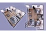 create a 3d floor plan with texture and furniture